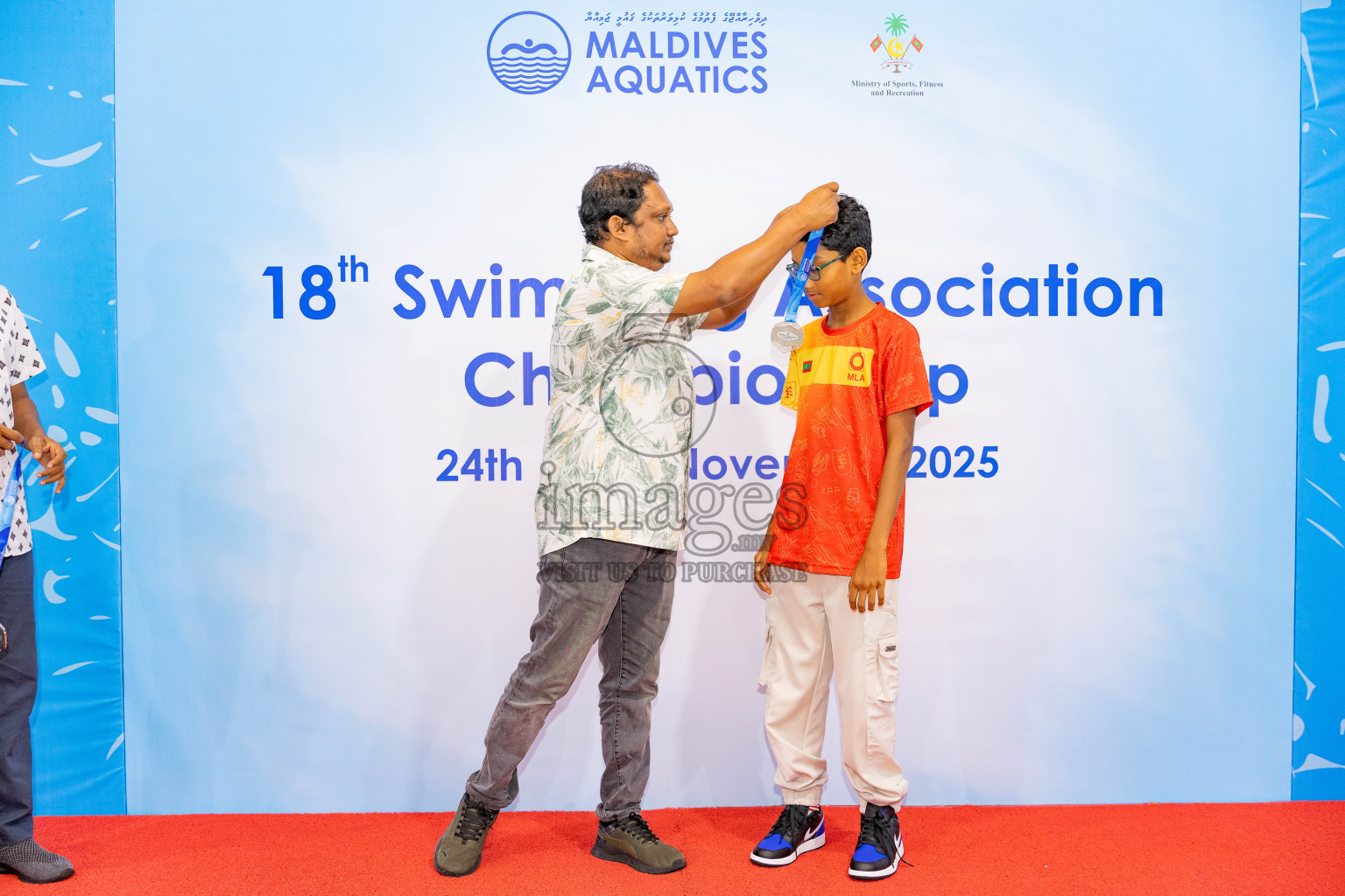 18th Swimming Association Championship 2025, Closing Ceremony was held on Saturday, 29th November 2025 at Swimming Track Hulhumale', Maldives. Photos: Areef Adam / images.mv