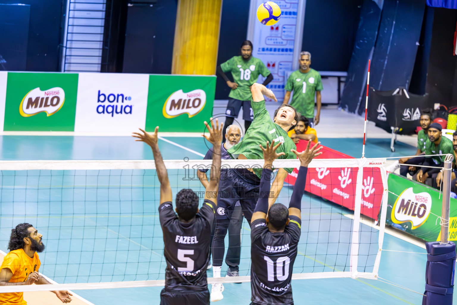 Final of MILO VAM Cup 2024 (Men's Division) was held in Social Center Indoor Hall on Monday, 4th November 2024. 
Photos: Ismail Thoriq / images.mv