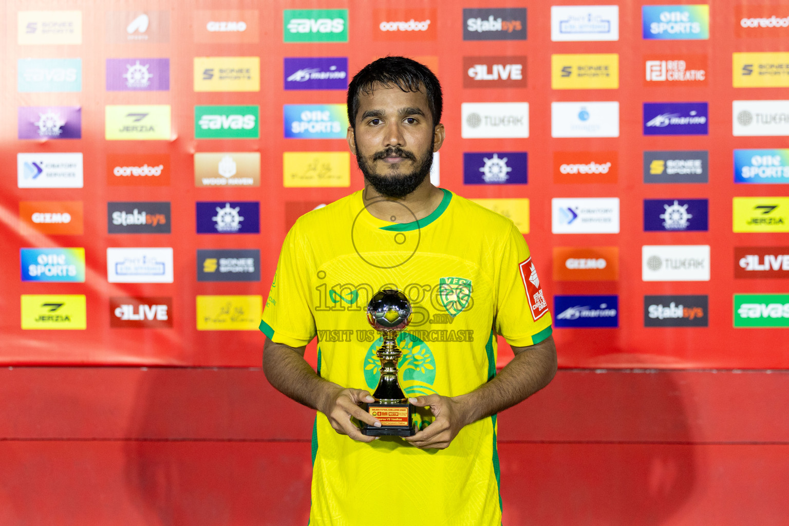 GDh. Fiyoaree VS GDh. Vaadhoo in Day 7 of Golden Futsal Challenge 2025 was held on Saturday, 11th January 2025, in Hulhumale', Maldives Photos: Hassan Simah / images.mv
