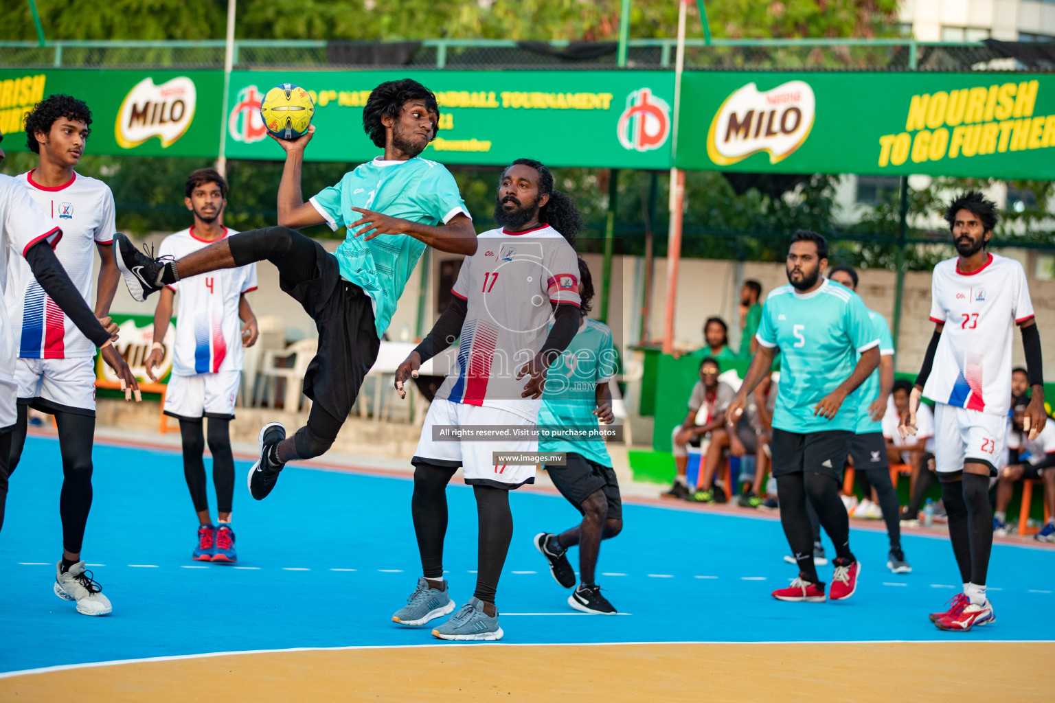 Milo 8th National Handball Tournament Day 4, 18th December 2021, at Handball Ground, Male', Maldives. Photos by Hassan Simah