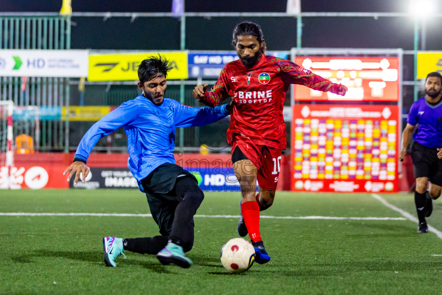 GDh Thinadhoo vs GDh Hoadedhdhoo in Day 23 of Golden Futsal Challenge 2024 was held on Tuesday , 6th February 2024 in Hulhumale', Maldives Photos: Nausham Waheed / images.mv