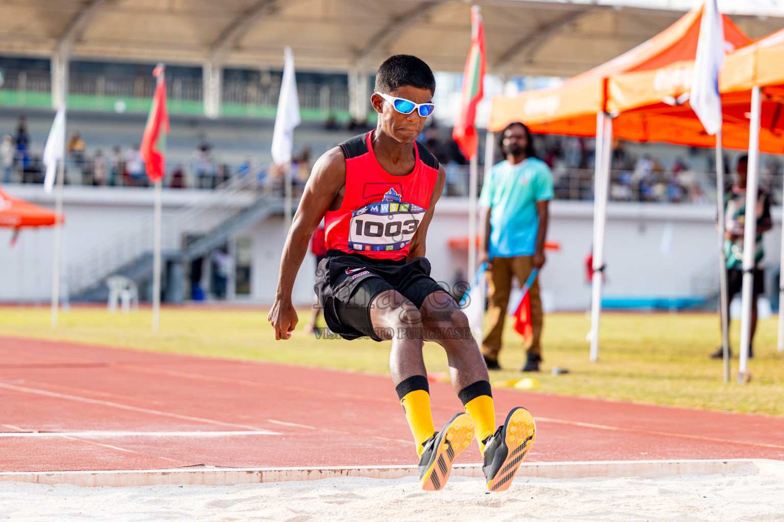 Day 3 of MWSC Interschool Athletics Championships 2024 held in Hulhumale Running Track, Hulhumale, Maldives on Monday, 11th November 2024. Photos by: Nausham Waheed / Images.mv