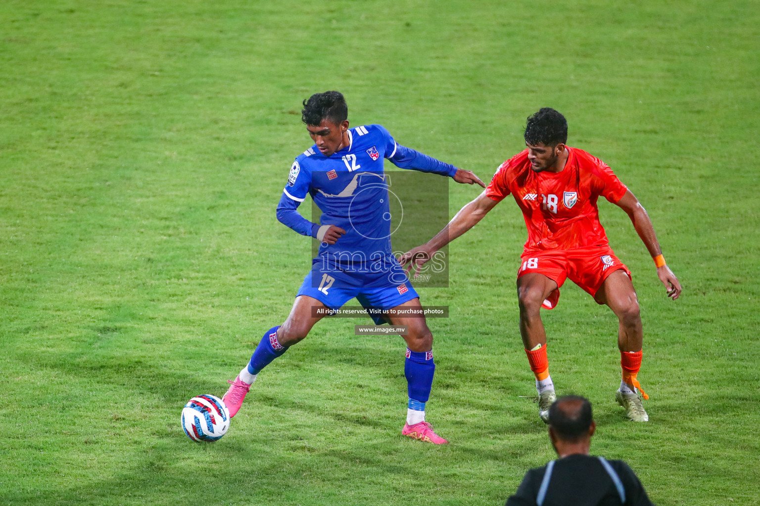 Nepal vs India in SAFF Championship 2023 held in Sree Kanteerava Stadium, Bengaluru, India, on Saturday, 24th June 2023. Photos: Nausham Waheed / images.mv