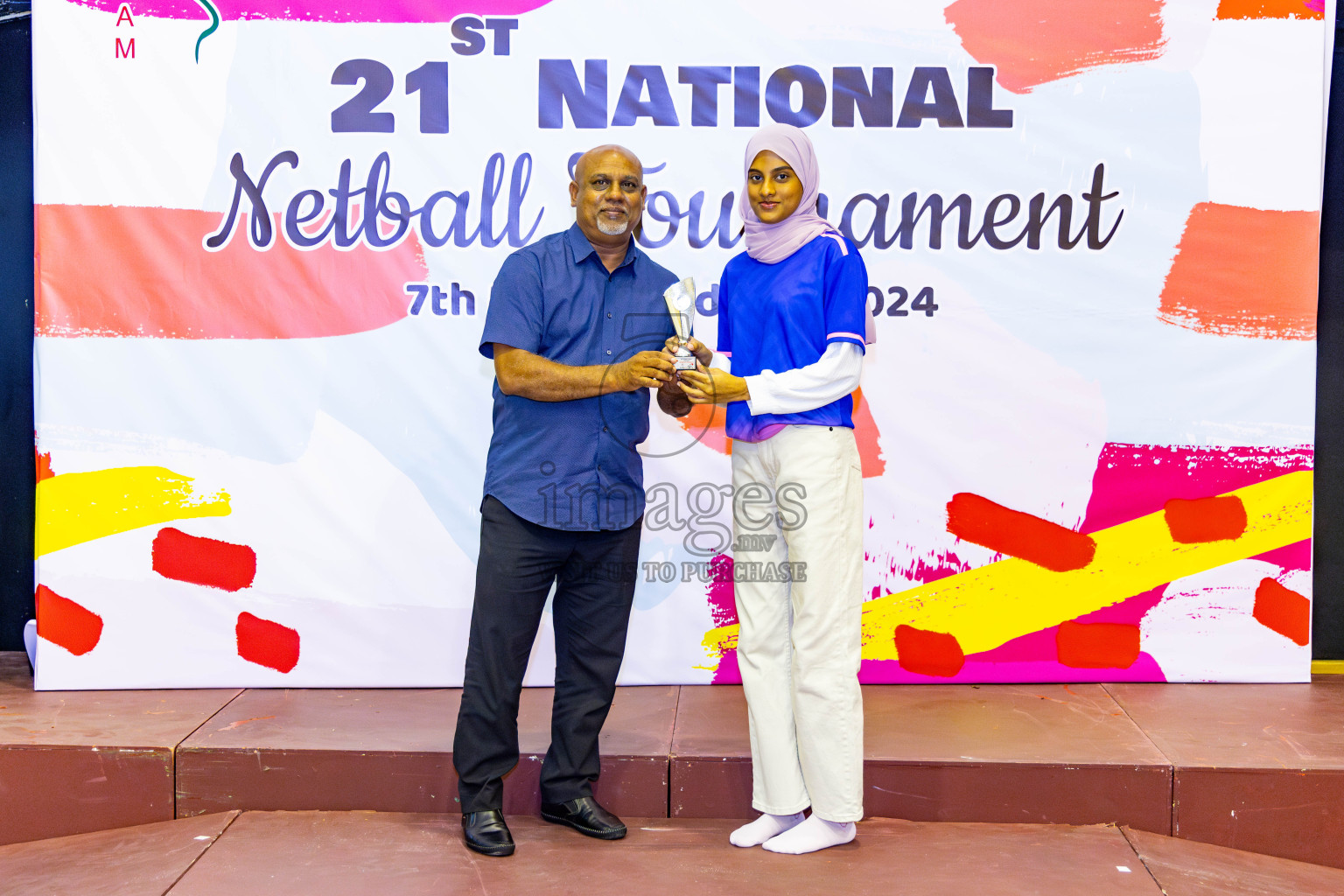 Club Matrix vs Club Green Streets in Final of 21st National Netball Tournament was held in Social Canter at Male', Maldives on Wednesday, 22nd May 2024. Photos: Nausham Waheed / images.mv