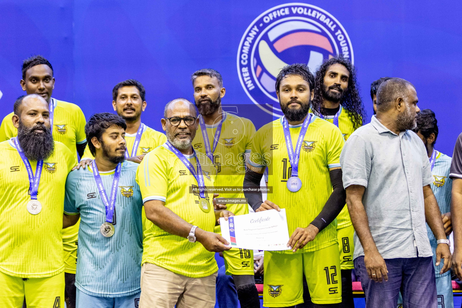 Final of Inter Company-Office Volleyball Tournament 2023 was held in Social Center, Male', Maldives on Saturday, 20th May 2023.  Photos: Ismail Thoriq / images.mv