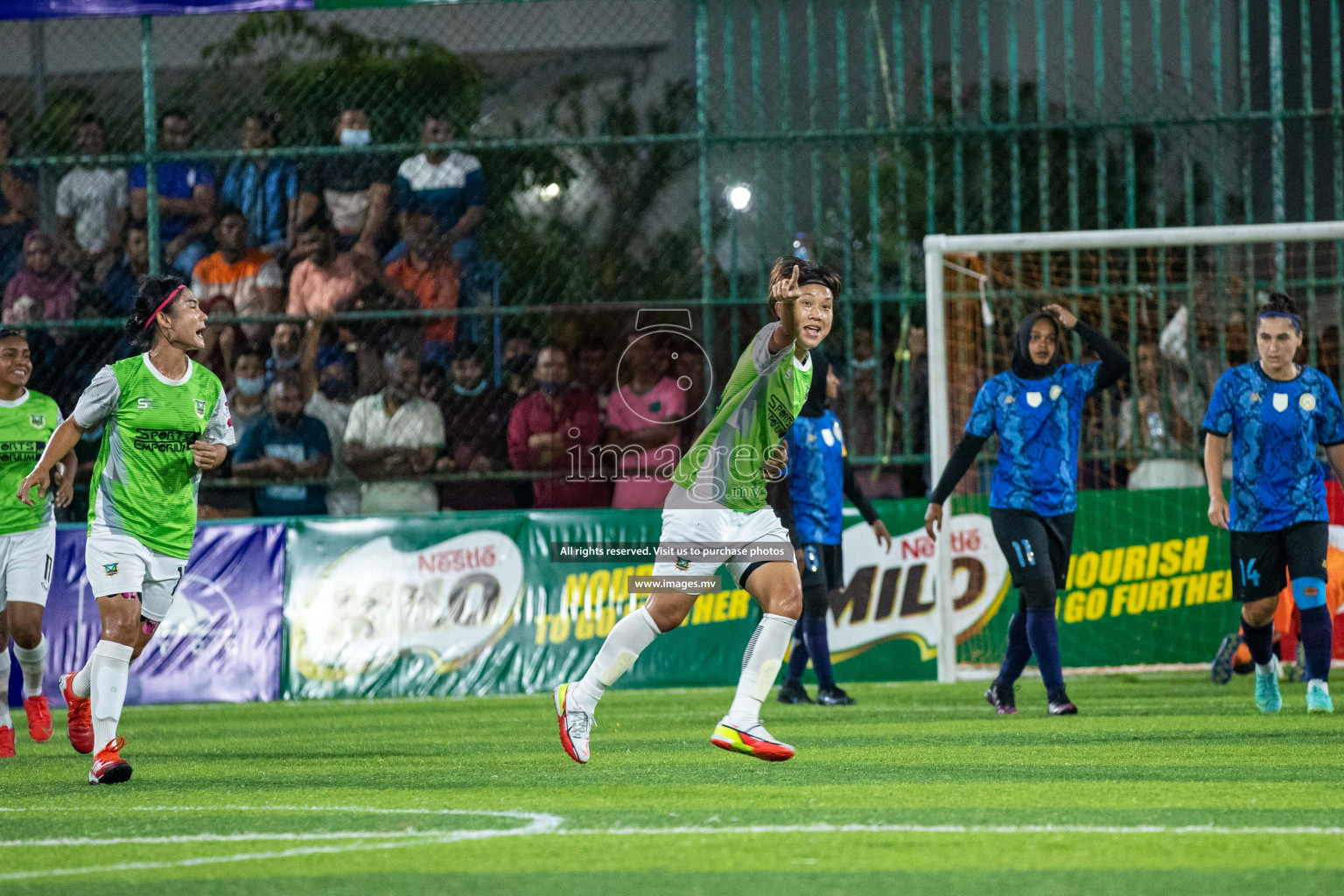 orts Limited vs WAMCO - in the Finals 18/30 Women's Futsal Fiesta 2021 held in Hulhumale, Maldives on 18 December 2021. Photos by Shuu Abdul Sattar