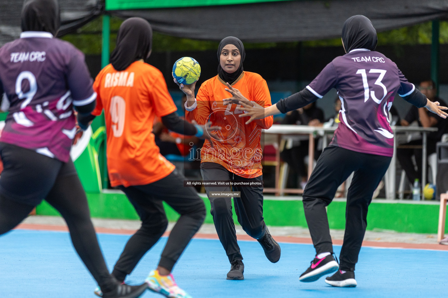 Day 5 of 7th Inter-Office/Company Handball Tournament 2023, held in Handball ground, Male', Maldives on Tuesday, 19th September 2023 Photos: Nausham Waheed/ Images.mv