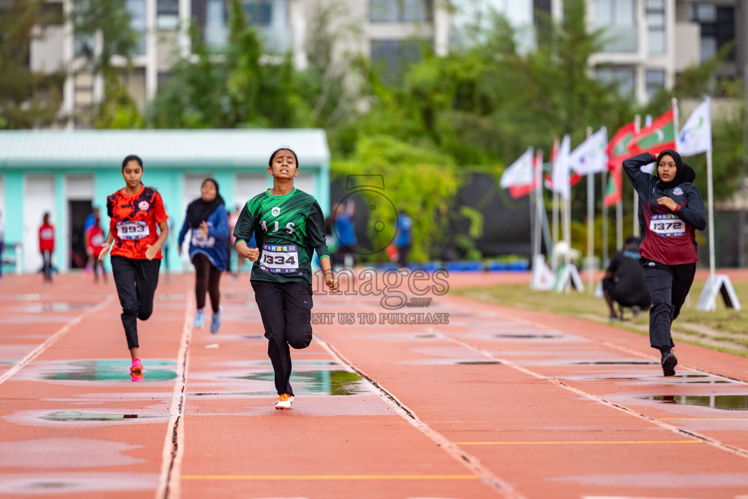 Day 1 of MWSC Interschool Athletics Championships 2024 held in Hulhumale Running Track, Hulhumale, Maldives on Saturday, 9th November 2024. 
Photos by: Ismail Thoriq, Hassan Simah / Images.mv