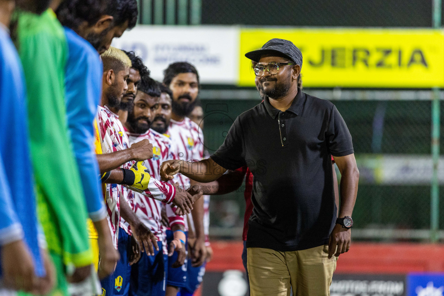 GA Nillandhoo vs GA Gemanafushi in Day 9 of Golden Futsal Challenge 2024 was held on Tuesday, 23rd January 2024, in Hulhumale', Maldives Photos: Nausham Waheed / images.mv