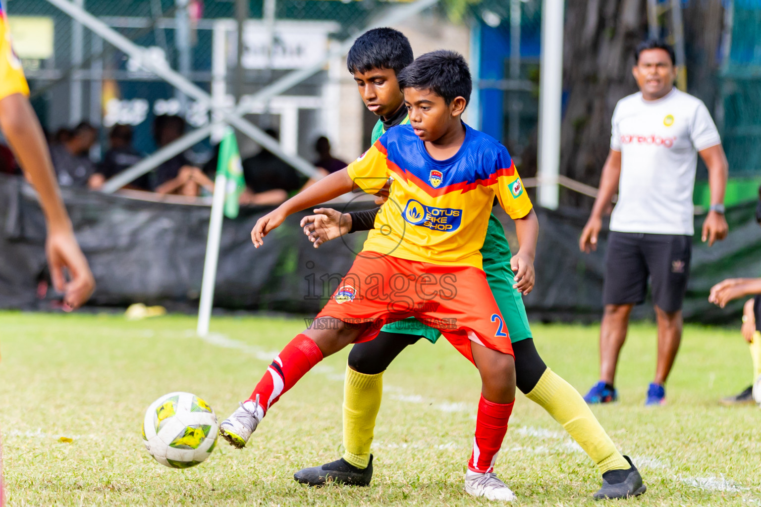 Day 1 of MILO Academy Championship 2024 - U12 was held at Henveiru Grounds in Male', Maldives on Sunday, 7th July 2024. Photos: Nausham Waheed / images.mv