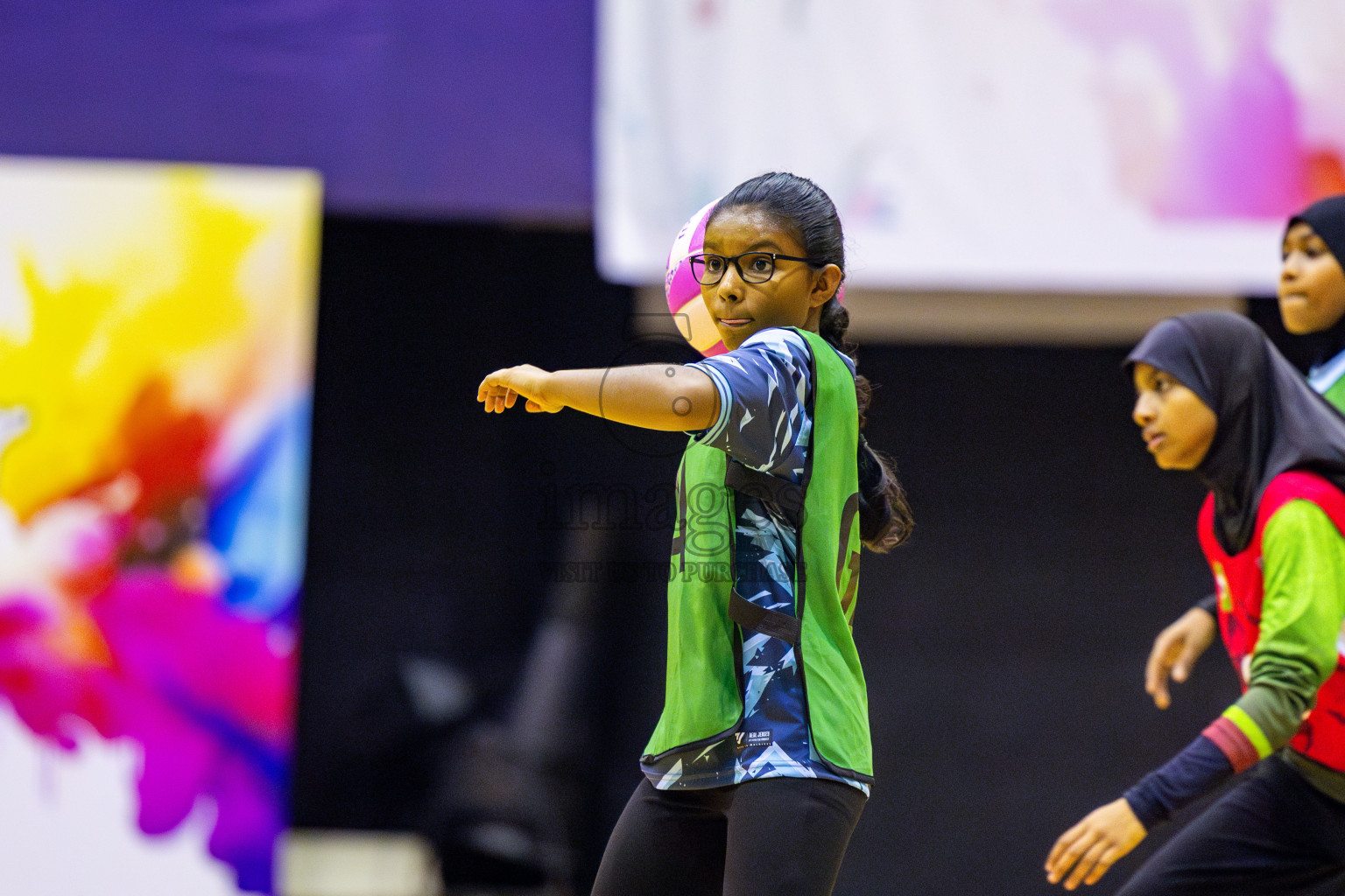 Fiontti Sports Club vs High Flyers U13 Finals of 3rd Netball Junior Championship, held at Social Center on Saturday, 25th January 2025 . Photos: Nausham Waheed / images.mv
