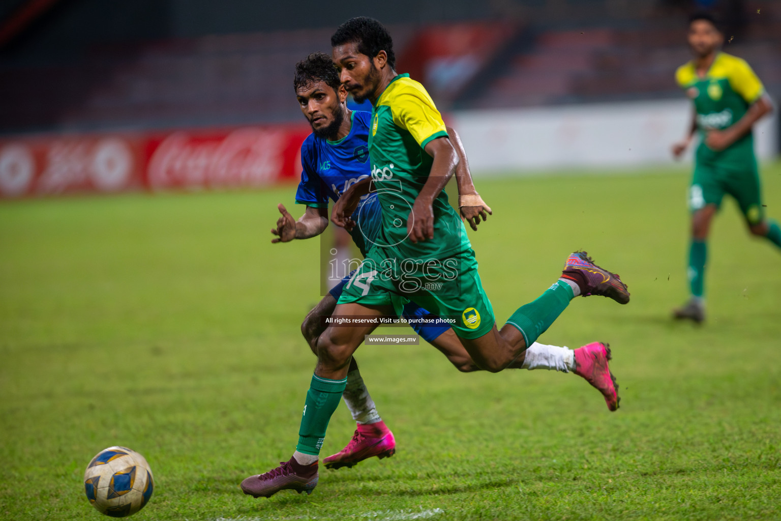 Dhivehi Premier League 2023 - Maziya Sports & Recreation vs Super United Sports, held in National Football Stadium, Male', Maldives  Photos: Mohamed Mahfooz Moosa/ Images.mv