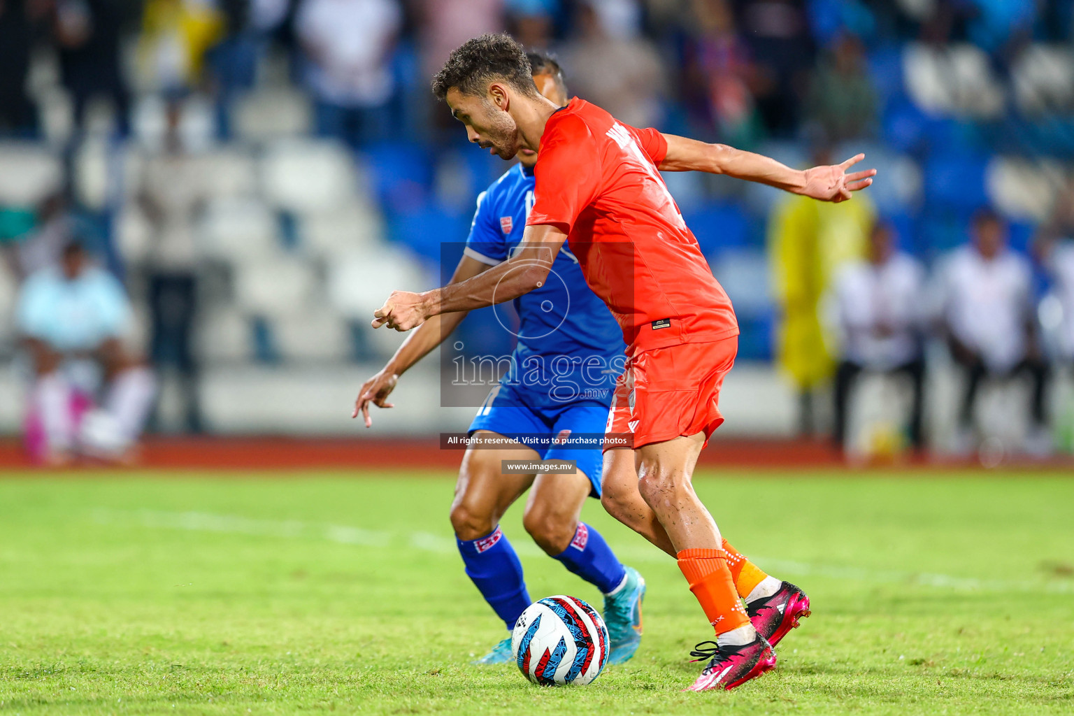 Nepal vs India in SAFF Championship 2023 held in Sree Kanteerava Stadium, Bengaluru, India, on Saturday, 24th June 2023. Photos: Hassan Simah / images.mv