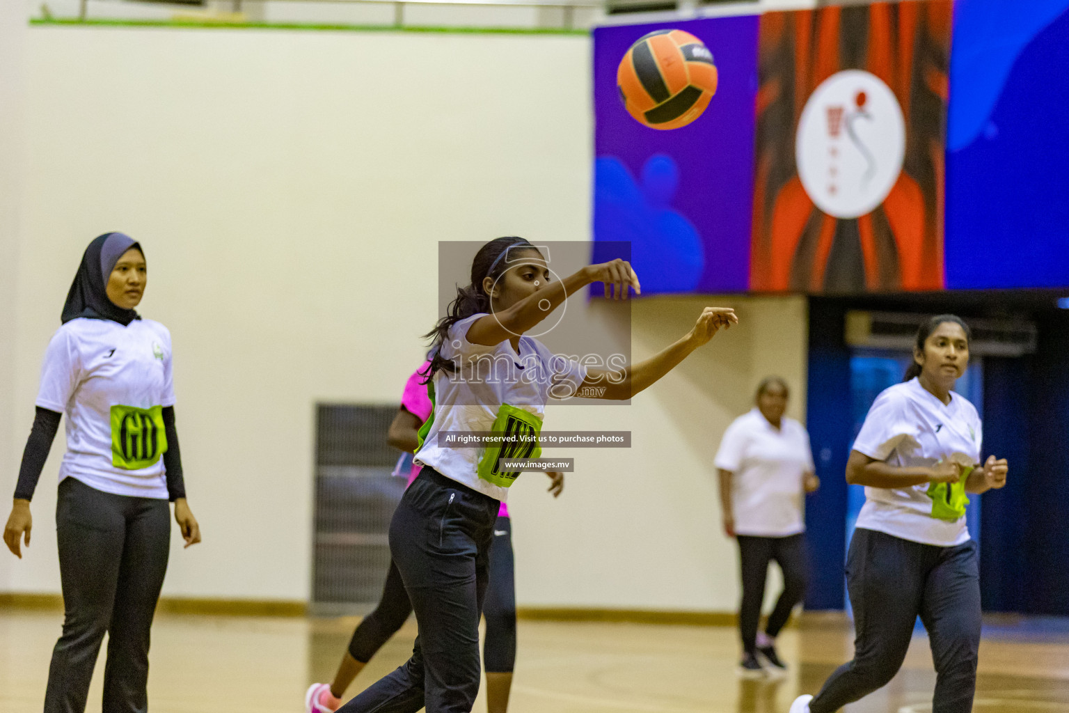 Sports Club Shining Star vs Club Green Streets in the Milo National Netball Tournament 2022 on 17 July 2022, held in Social Center, Male', Maldives. Photographer: Hassan Simah / Images.mv