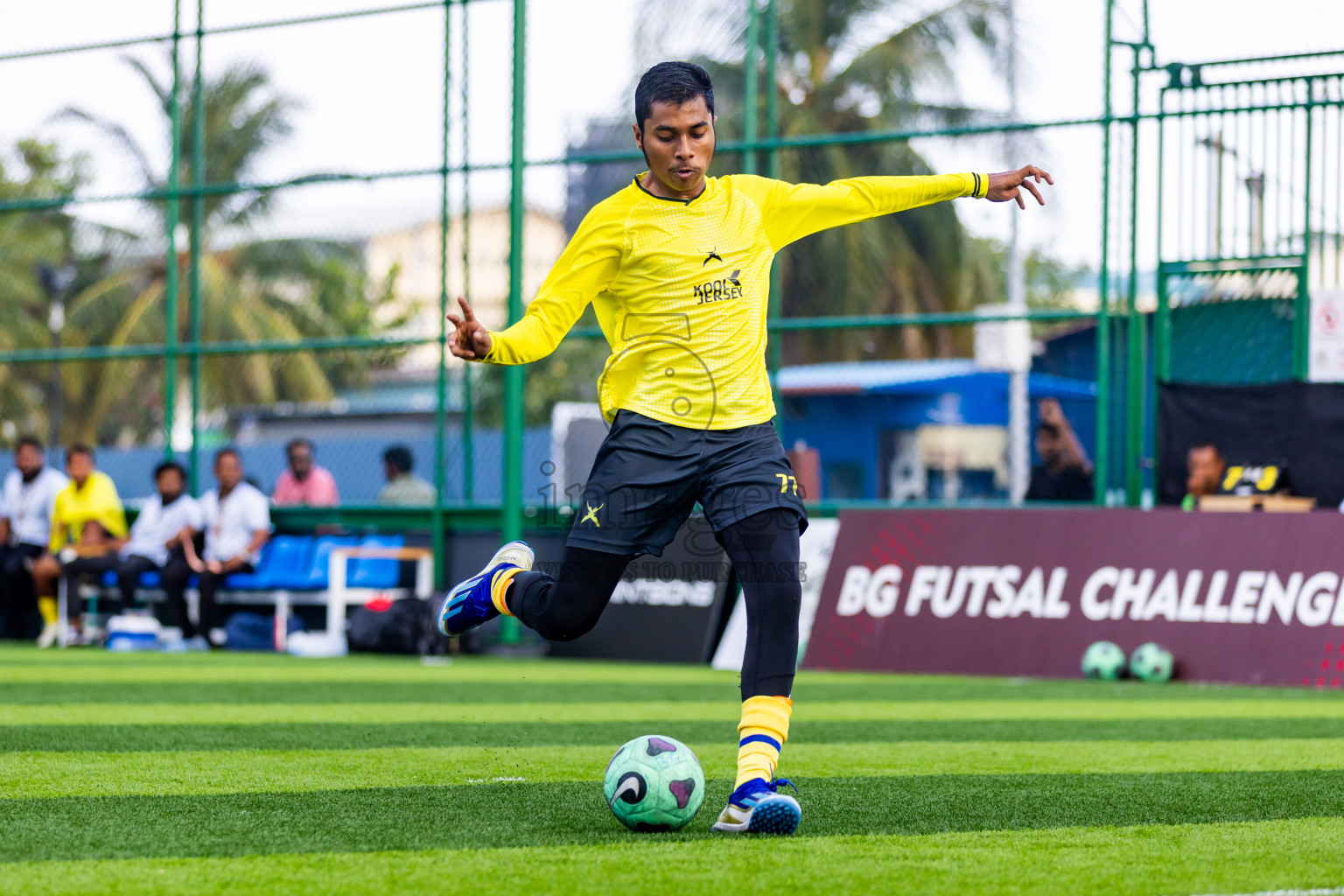 Giraavarians vs Xephyrs in Day 11 of BG Futsal Challenge 2024 was held on Friday, 22nd March 2024, in Male', Maldives Photos: Nausham Waheed / images.mv