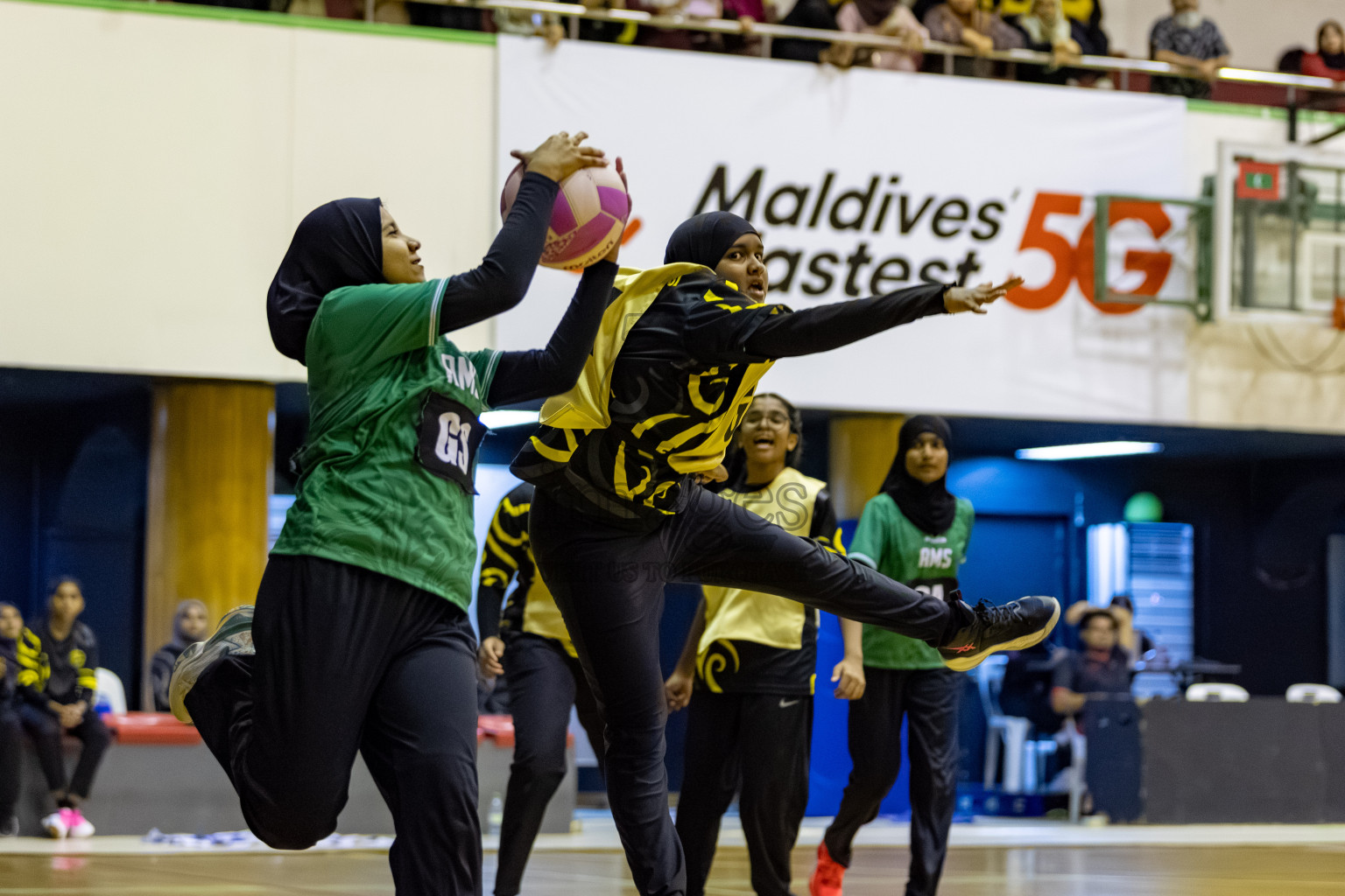 Day 8 of 26th Inter-School Netball Tournament 2025 was held in Social Center Indoor Hall on Sunday, 26th October 2025. Photos: Hassan Simah / images.mv