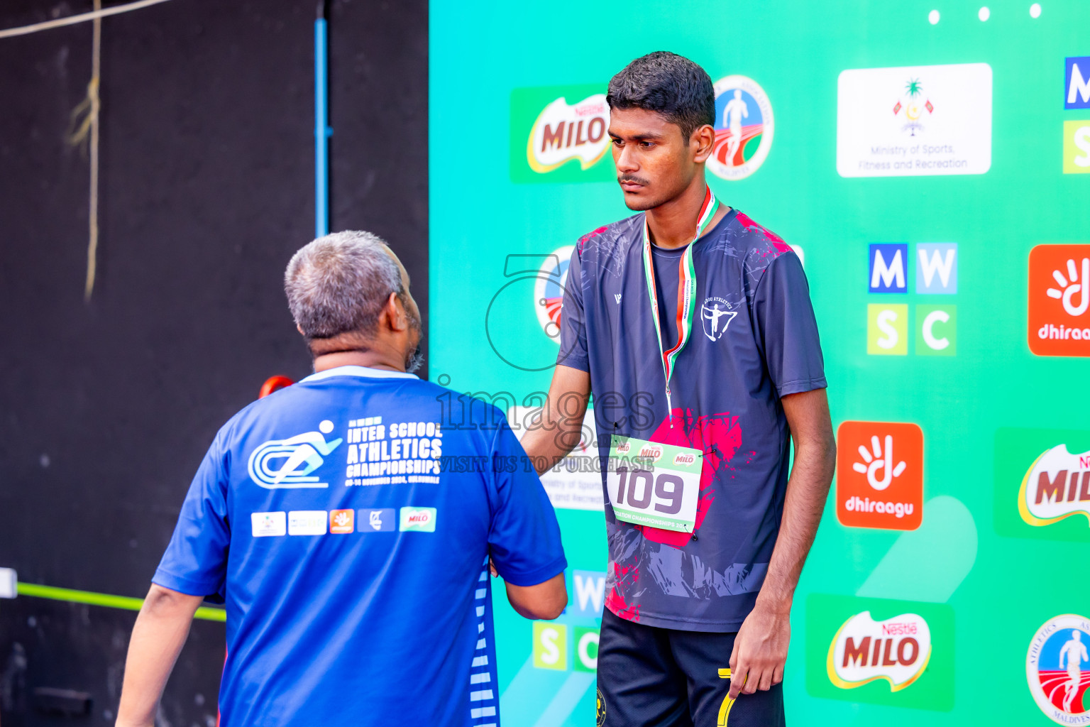 Day 2 of 12th Milo Association Championships was held in Ekuveni Track at Male', Maldives on Friday, 25th April 2025. Photos: Nausham Waheed / images.mv