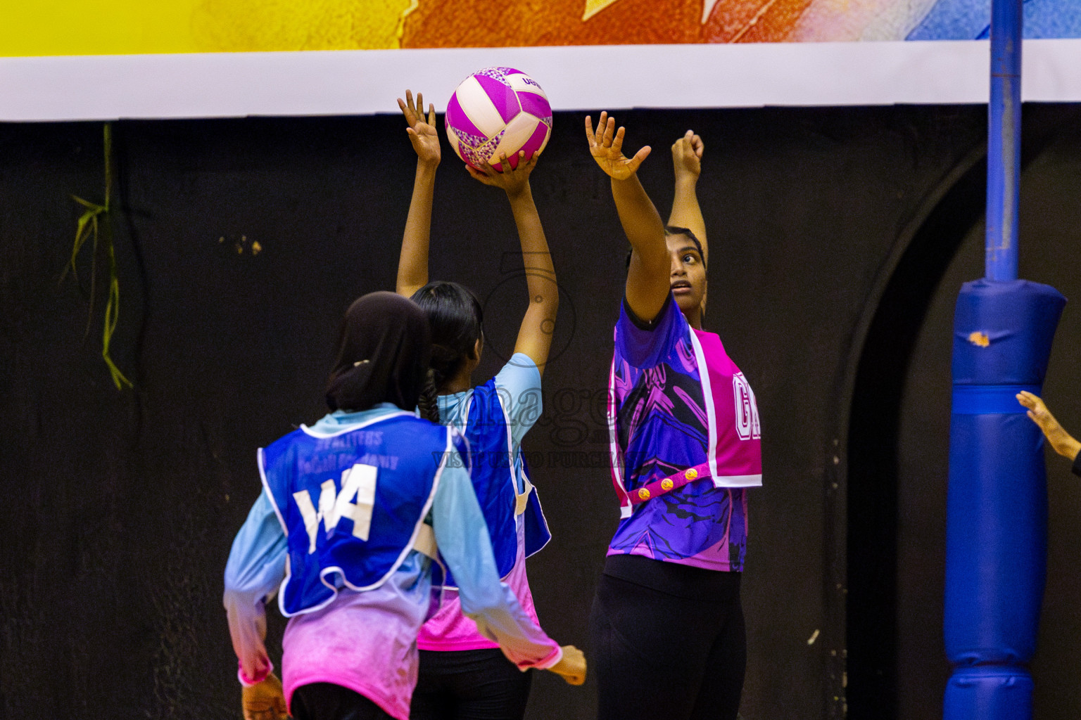 MV Netters Acadamy vs N Sports Academy in Day 2 of 3rd Junior Championship - Netball association of Maldives, held at Social Center on Monday 20th January 2025 . Photos by Nausham Waheed