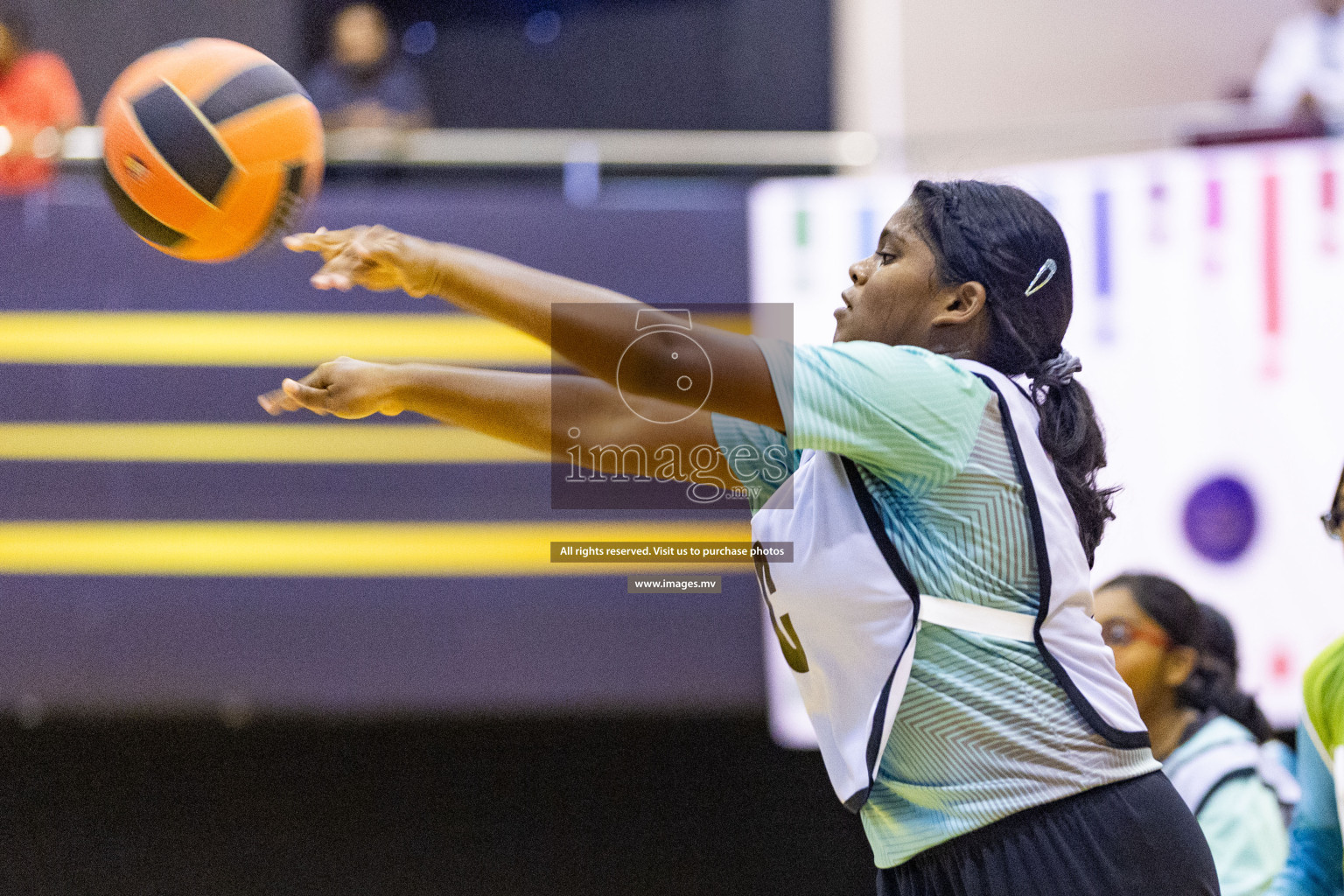 Day5 of 24th Interschool Netball Tournament 2023 was held in Social Center, Male', Maldives on 31st October 2023. Photos: Nausham Waheed / images.mv