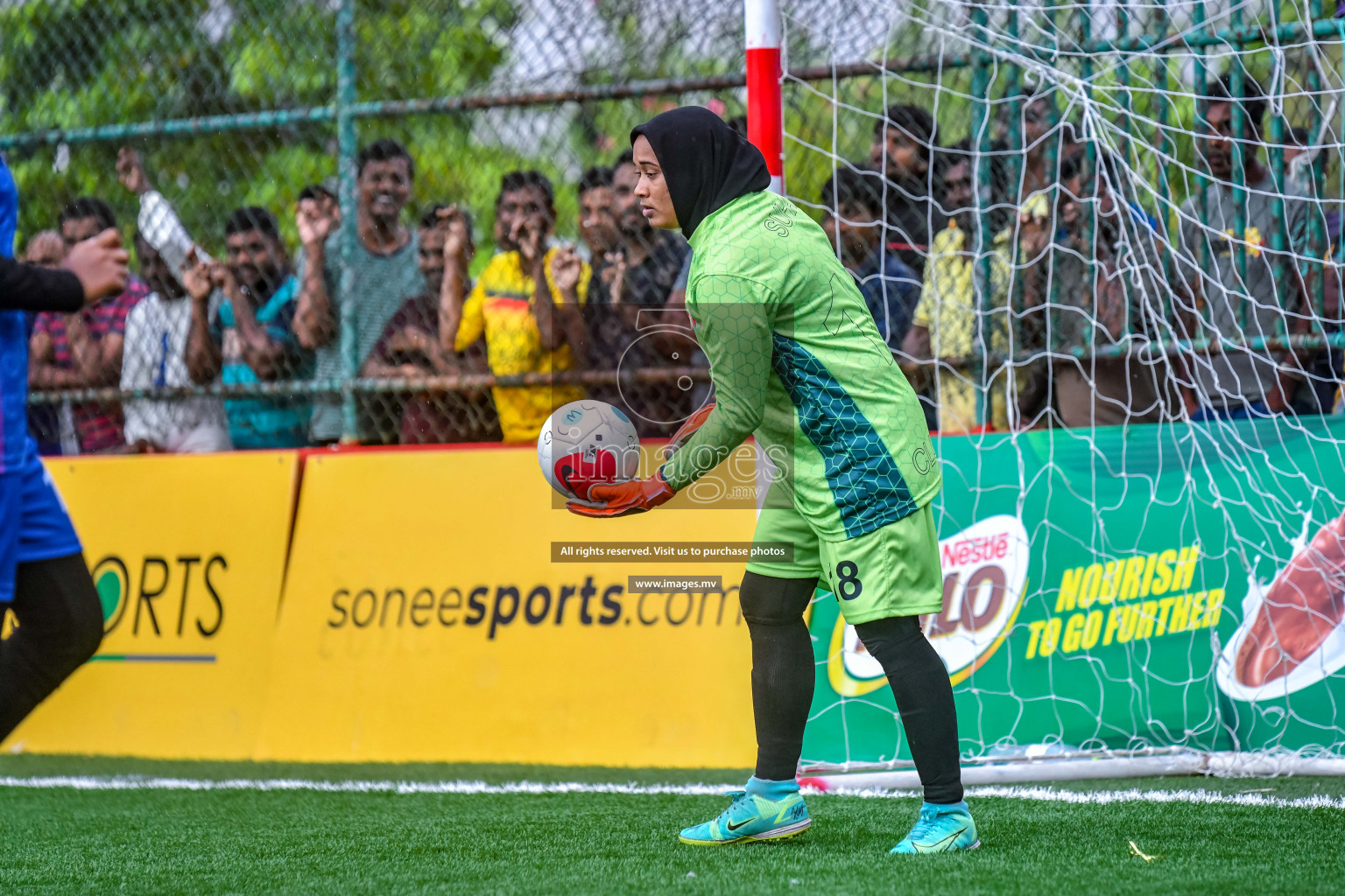 DSC vs Club MYS in Eighteen Thirty Women's Futsal Fiesta 2022 was held in Hulhumale', Maldives on Friday, 14th October 2022. Photos: Nausham Waheed / images.mv