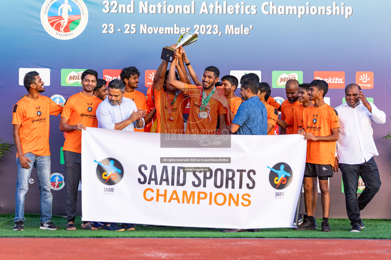 Day 3 of National Athletics Championship 2023 was held in Ekuveni Track at Male', Maldives on Saturday, 25th November 2023. Photos: Nausham Waheed / images.mv