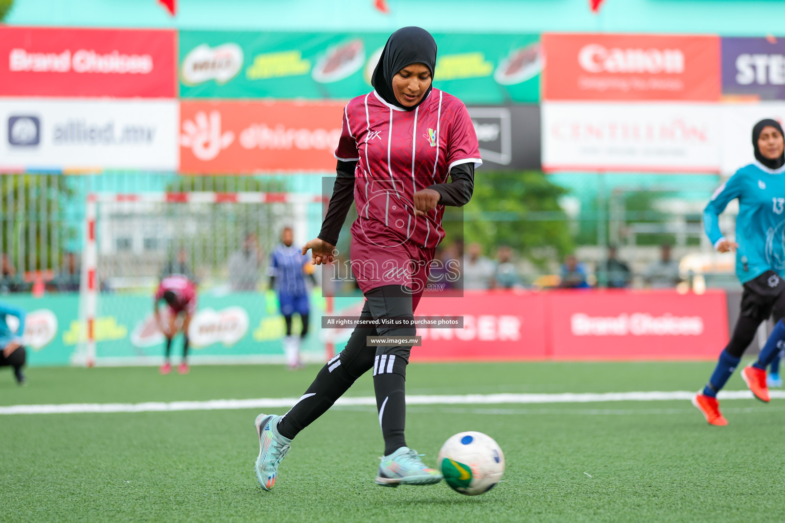 MIRA SC vs Club MYS in 18/30 Futsal Fiesta Classic 2023 held in Hulhumale, Maldives, on Tuesday, 18th July 2023 Photos: Nausham Waheed / images.mv