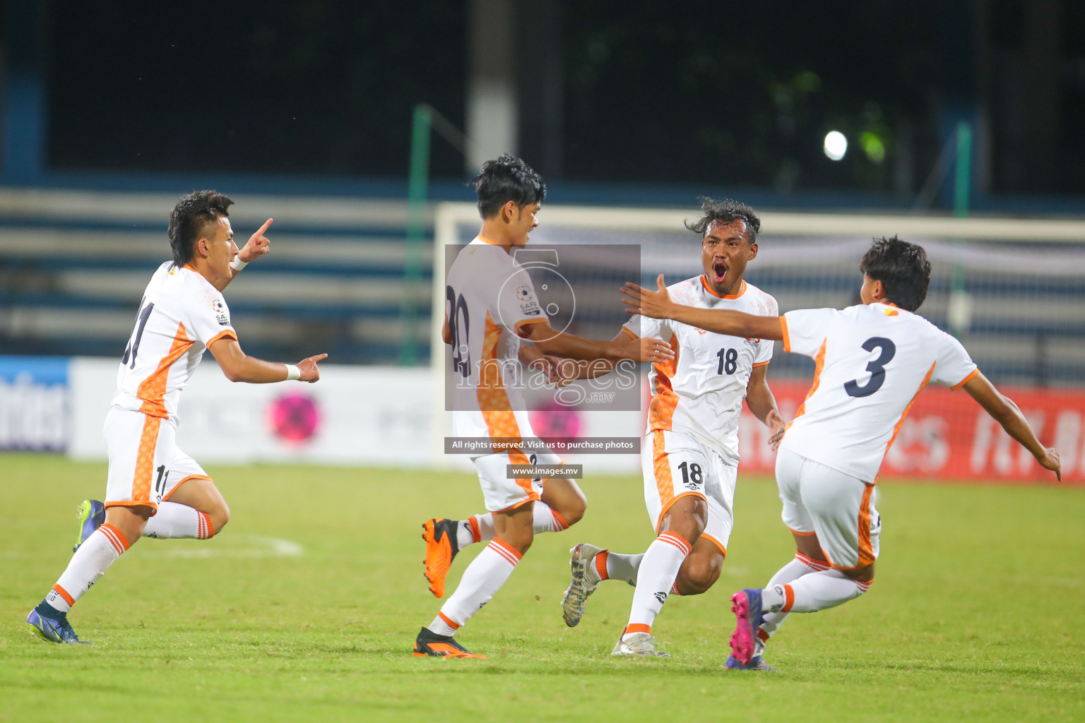 Bhutan vs Bangladesh in SAFF Championship 2023 held in Sree Kanteerava Stadium, Bengaluru, India, on Wednesday, 28th June 2023. Photos: Hassan Simah / images.mv