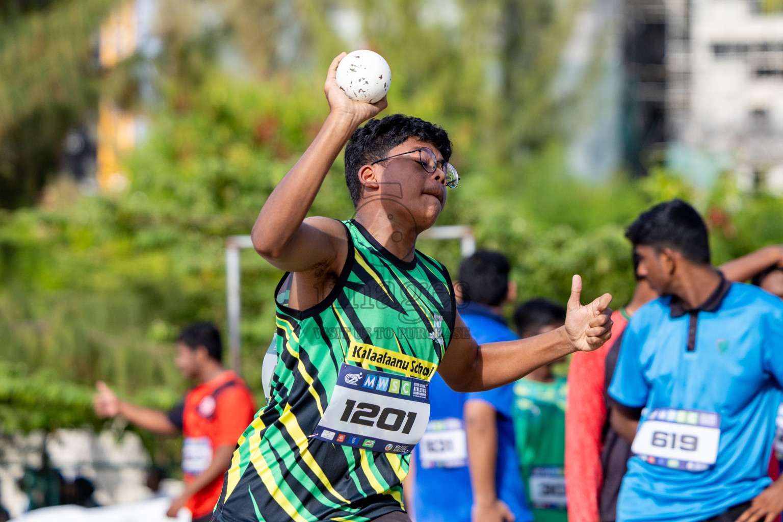 Day 1 of MWSC Interschool Athletics Championships 2024 held in Hulhumale Running Track, Hulhumale, Maldives on Saturday, 9th November 2024. 
Photos by: Ismail Thoriq, Hassan Simah / Images.mv