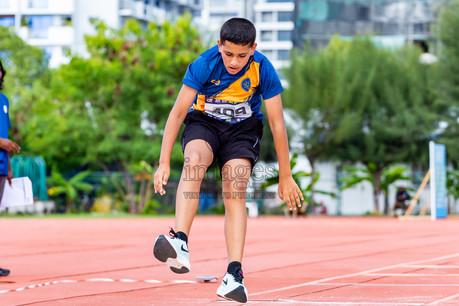 Day 3 of MWSC Interschool Athletics Championships 2024 held in Hulhumale Running Track, Hulhumale, Maldives on Monday, 11th November 2024. Photos by:  Nausham Waheed / Images.mv