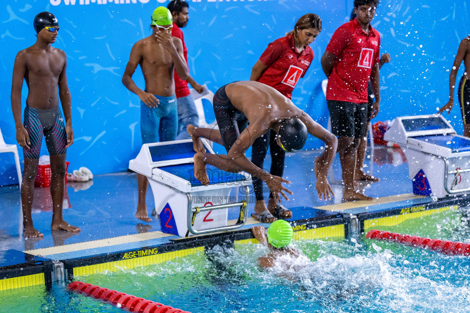 Day 4 of 20th Inter-school Swimming Competition 2024 held in Hulhumale', Maldives on Tuesday, 15th October 2024. Photos: Ismail Thoriq / images.mv