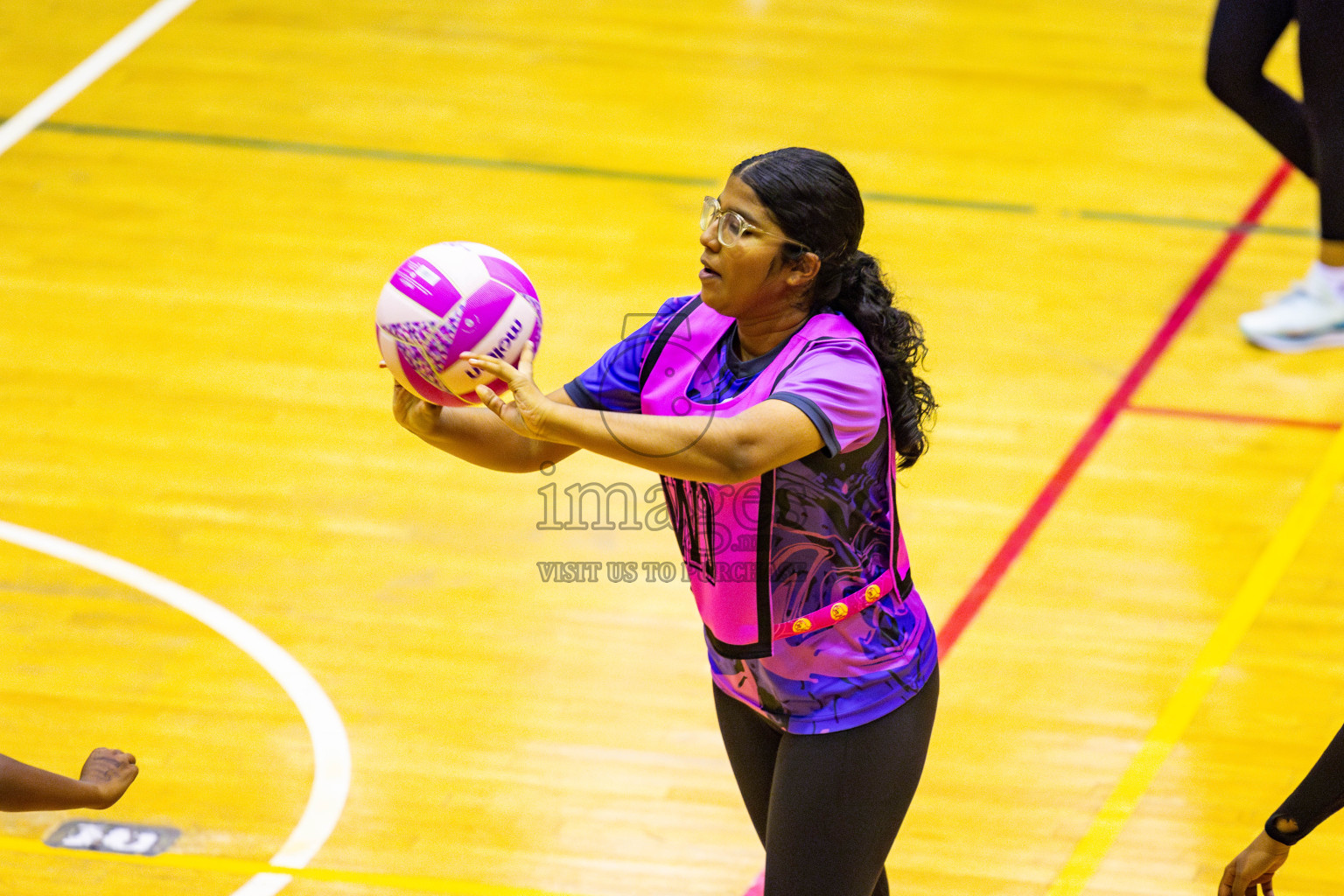 N Sports Acamdemy A vs Fiontti Sports Club in Day 3 of 3rd Netball Junior Championship, held at Social Center on Tuesday, 21st January 2025 . Photos: Nausham Waheed / images.mv