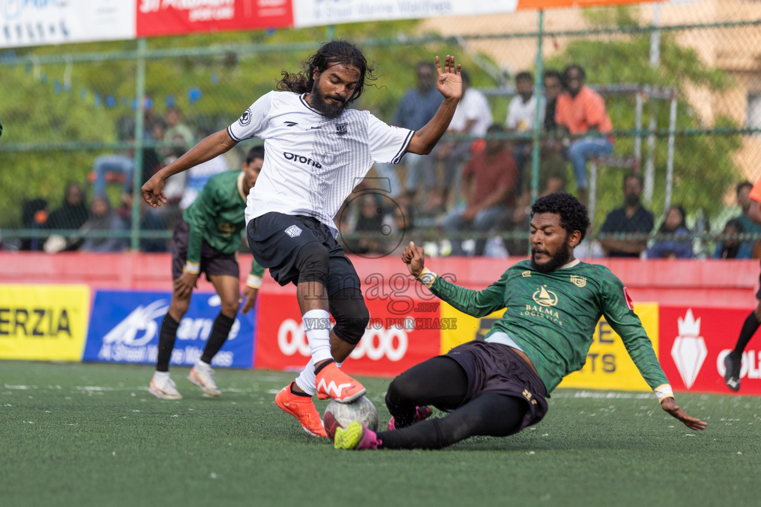 Sh. Lhaimagu VS Sh. Feevah in Day 12 of Golden Futsal Challenge 2024 was held on Friday, 26th January 2024, in Hulhumale', Maldives Photos: Nausham Waheed / images.mv