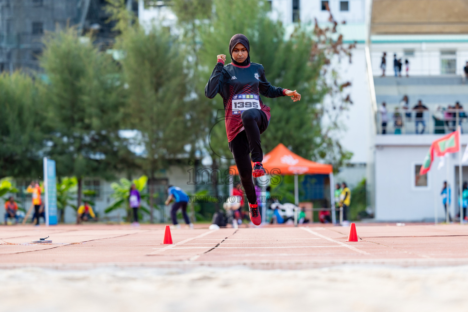 Day 2 of MWSC Interschool Athletics Championships 2024 held in Hulhumale Running Track, Hulhumale, Maldives on Sunday, 10th November 2024. 
Photos by: Hassan Simah / Images.mv