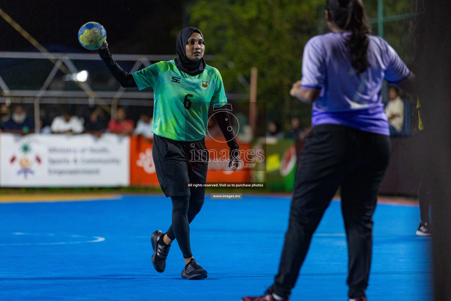 Quarter Final of 7th Inter-Office/Company Handball Tournament 2023, held in Handball ground, Male', Maldives on Friday, 20th October 2023 Photos: Nausham Waheed/ Images.mv