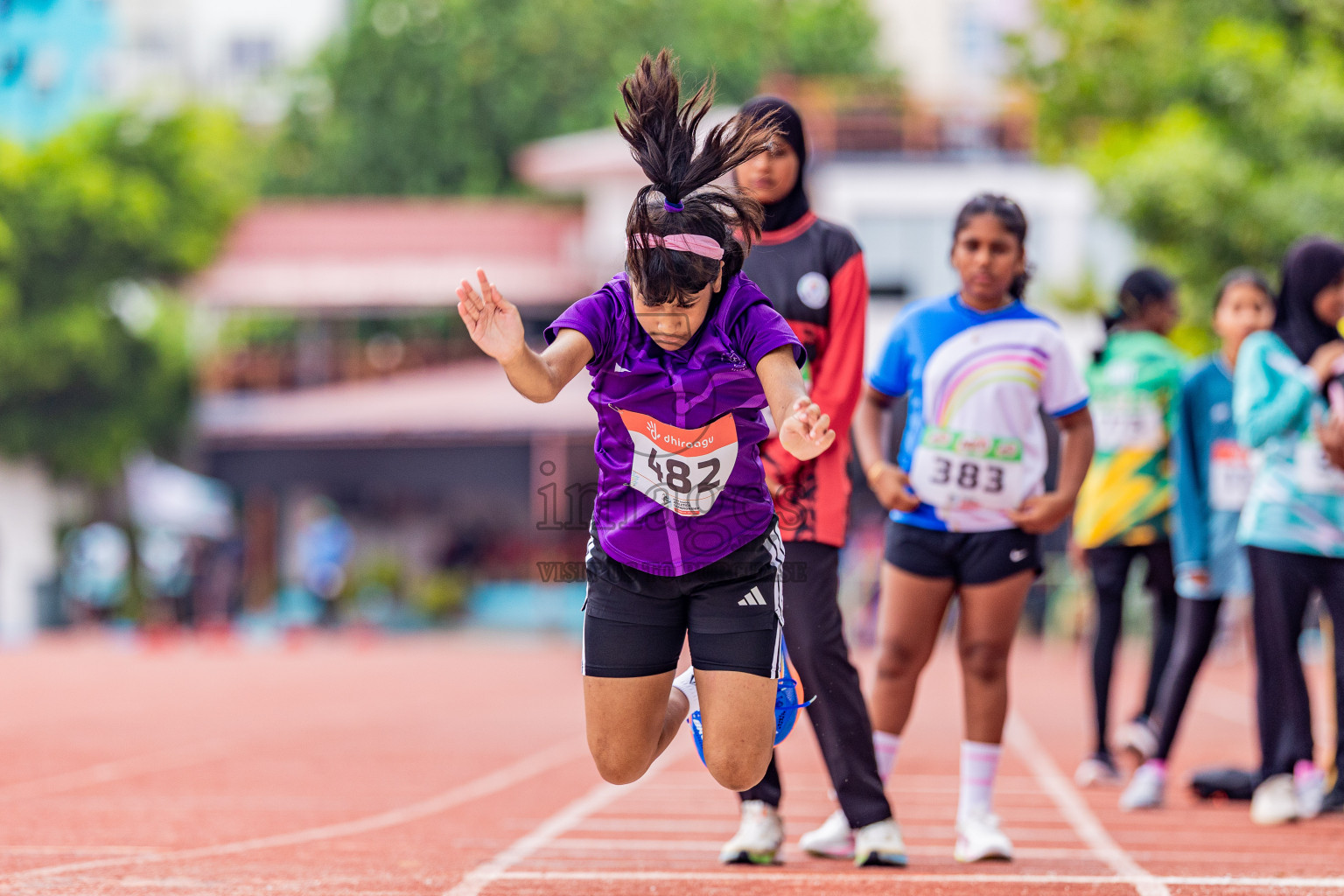 Day 4 of Inter-school Athletics Championship 2025 held in Ekuveni Synthetic Track, Male', Maldives on Thursday, 09th October 2025. Photos by: Areef Adam / Images.mv