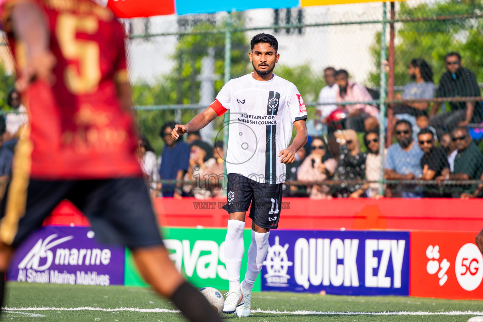 K Dhiffushi vs K Maafushi in Day 15 of Golden Futsal Challenge 2025 was held on Sunday, 19th January 2025, in Hulhumale', Maldives. Photos: Nausham Waheed / images.mv