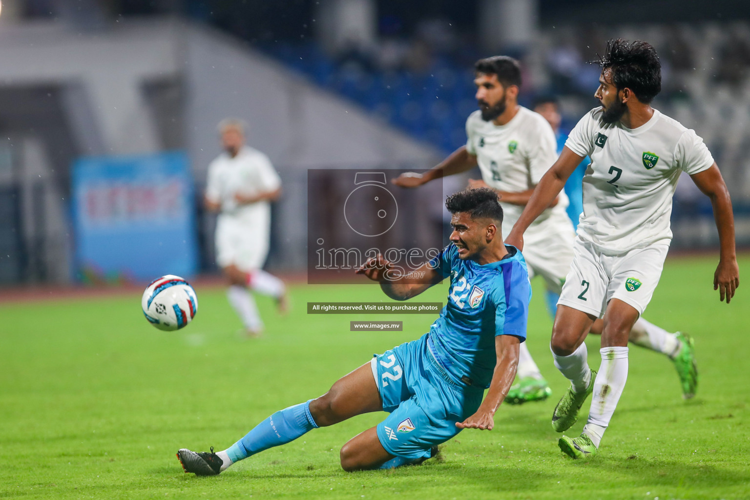 India vs Pakistan in the opening match of SAFF Championship 2023 held in Sree Kanteerava Stadium, Bengaluru, India, on Wednesday, 21st June 2023. Photos: Nausham Waheed / images.mv