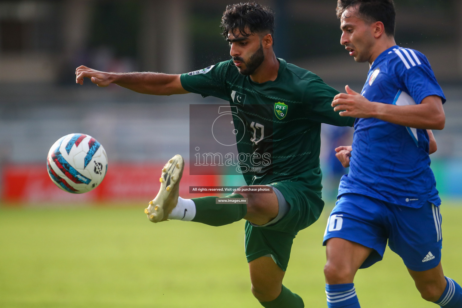 Pakistan vs Kuwait in SAFF Championship 2023 held in Sree Kanteerava Stadium, Bengaluru, India, on Saturday, 24th June 2023. Photos: Nausham Waheed, Hassan Simah / images.mv