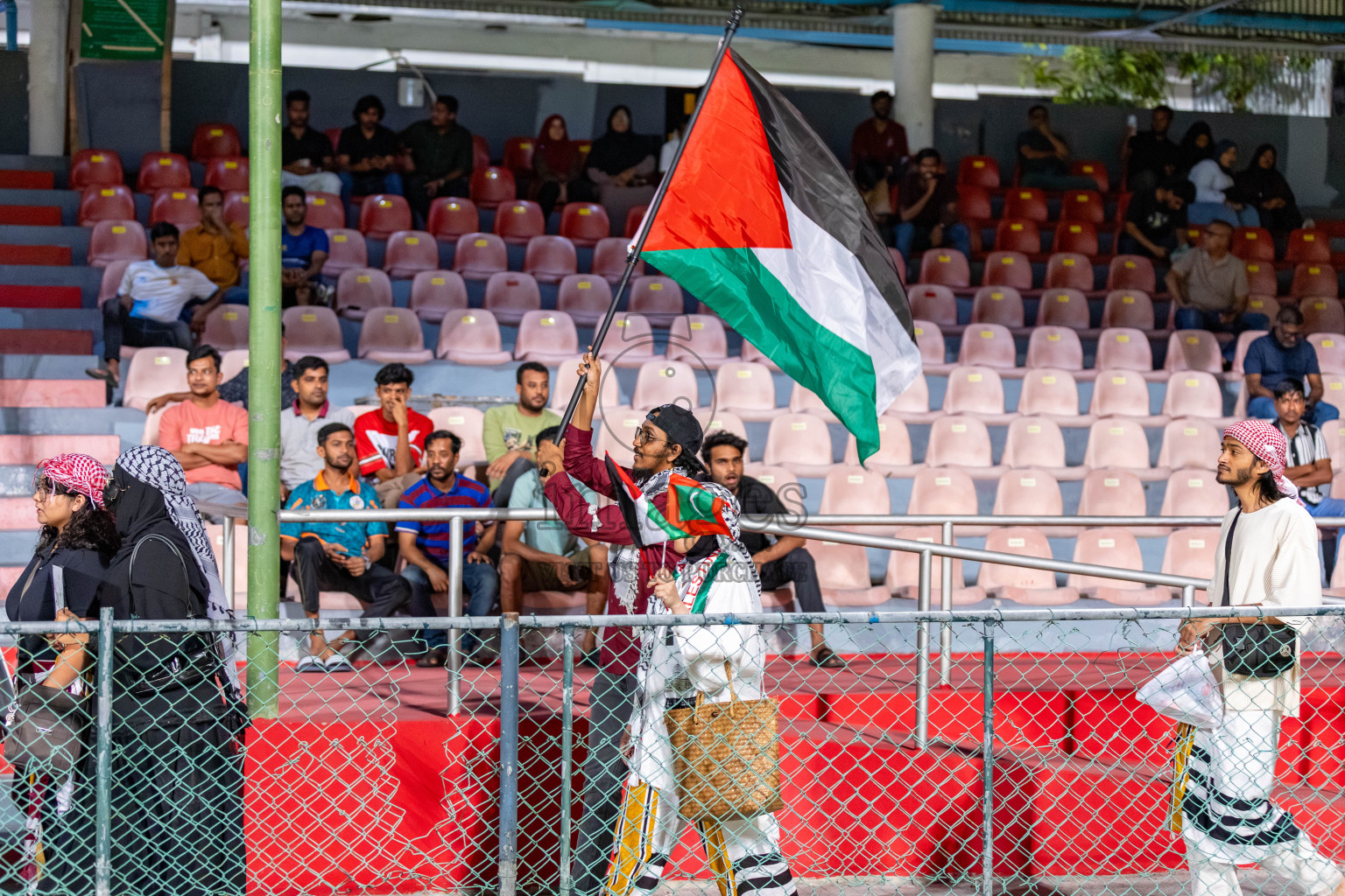 Maldives vs Palestine in an under 17 friendly held in National Football Stadium, Male', Maldives on Thursday, 13 November 2025. 
Photos: Mohamed Mahfooz Moosa / Images.mv