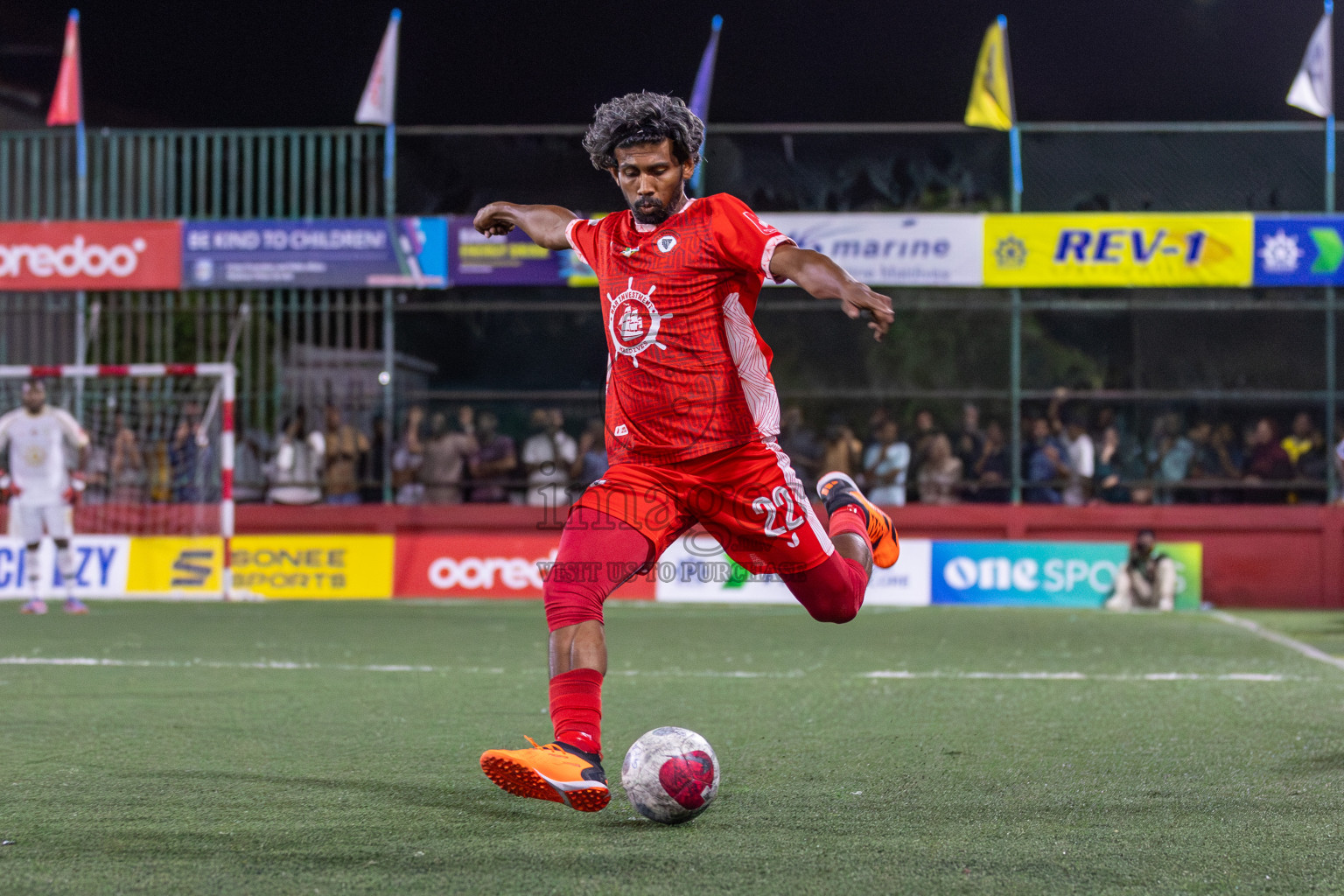 Ha. Maarandhoo vs Ha. Hoarafushi in Day 13 of Golden Futsal Challenge 2024 was held on Saturday, 27th January 2024, in Hulhumale', Maldives Photos: Mohamed Mahfooz Moosa / images.mv