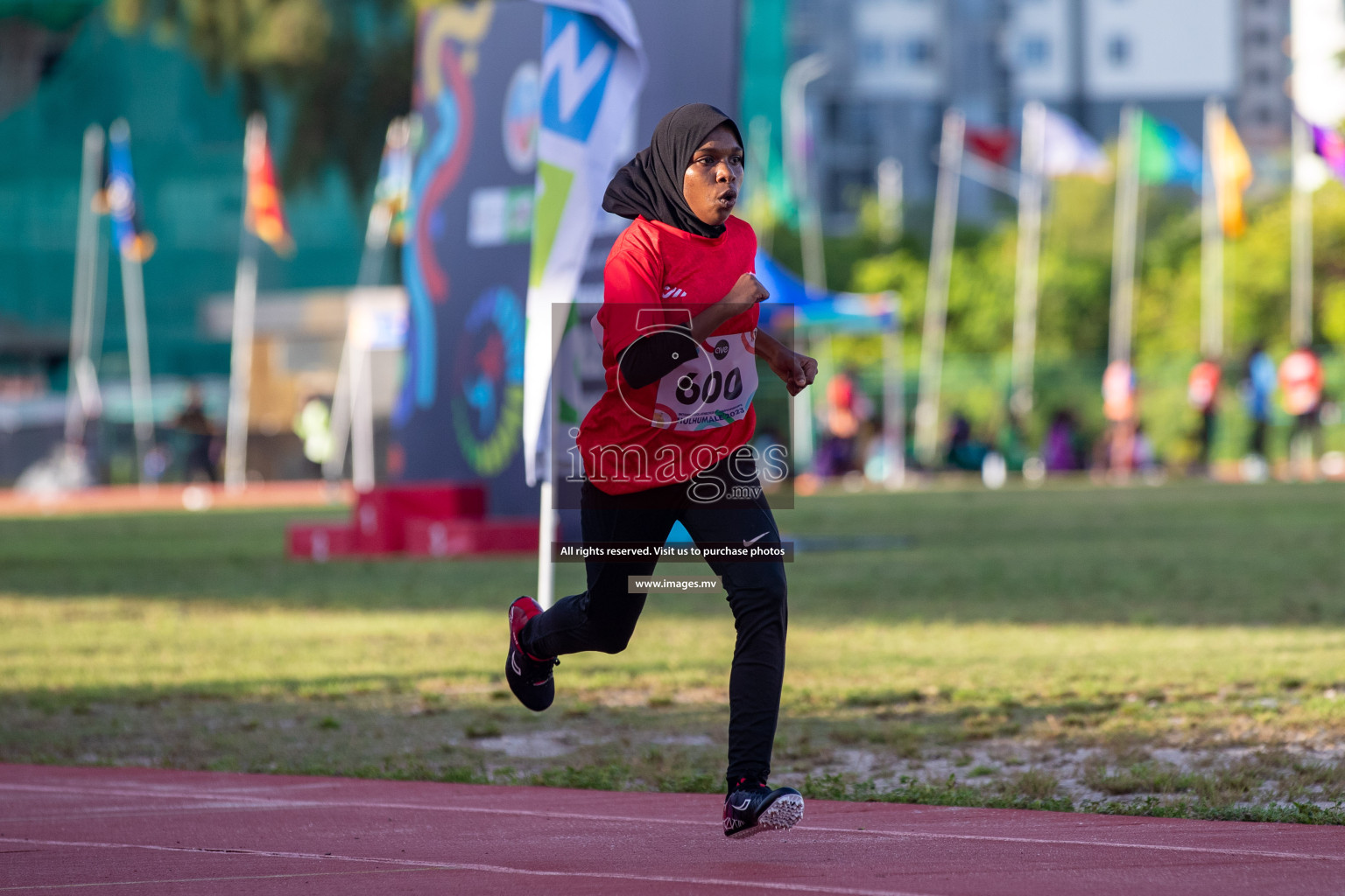 Day two of Inter School Athletics Championship 2023 was held at Hulhumale' Running Track at Hulhumale', Maldives on Sunday, 15th May 2023. Photos: Nausham Waheed / images.mv