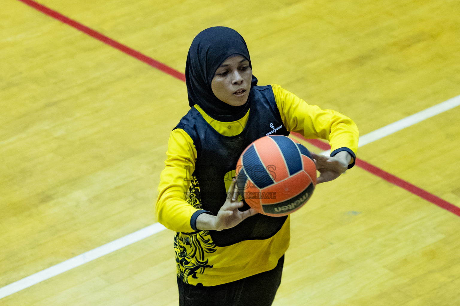 Day 12 of 25th Inter-School Netball Tournament was held in Social Center at Male', Maldives on Thursday, 22nd August 2024.