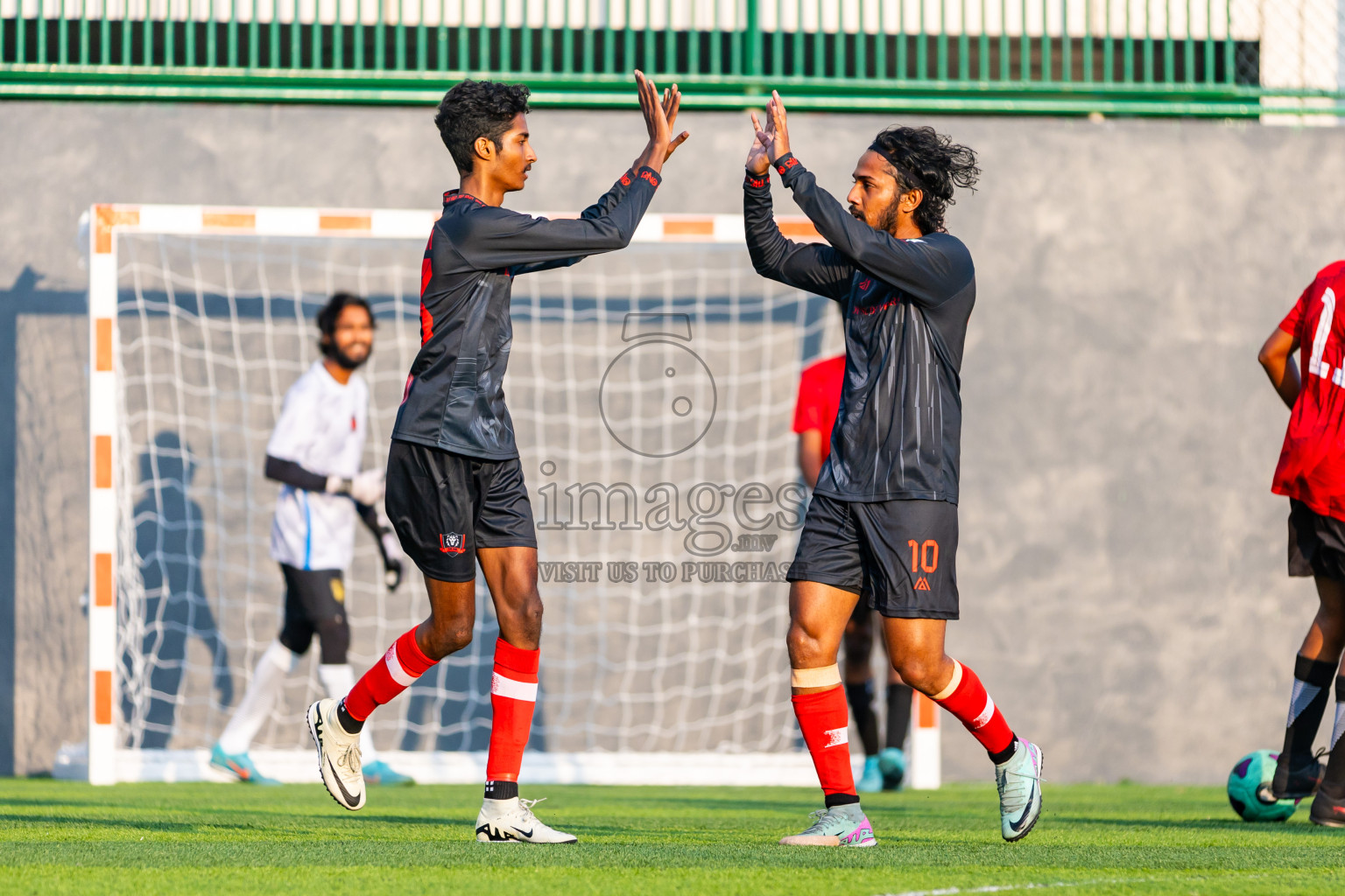 The One vs Banafsaa Kanmathi in Day 4 of BG Futsal Challenge 2024 was held on Friday, 15th March 2024, in Male', Maldives Photos: Nausham Waheed / images.mv