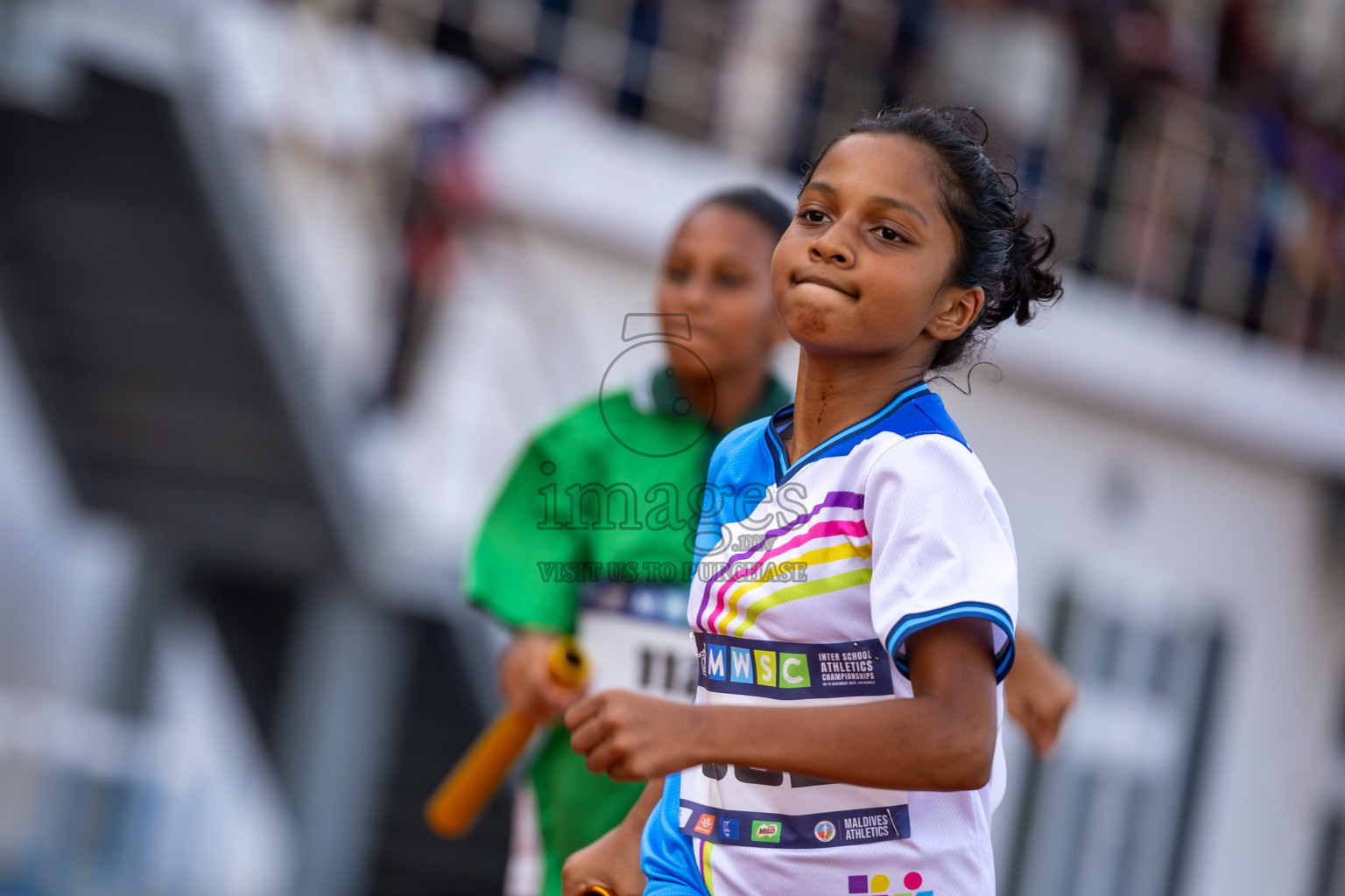 Day 5 of MWSC Interschool Athletics Championships 2024 held in Hulhumale Running Track, Hulhumale, Maldives on Wednesday, 13th November 2024. Photos by: Ismail Thoriq / Images.mv