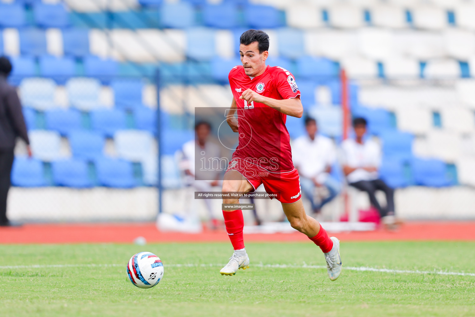 Lebanon vs Maldives in SAFF Championship 2023 held in Sree Kanteerava Stadium, Bengaluru, India, on Tuesday, 28th June 2023. Photos: Nausham Waheed, Hassan Simah / images.mv