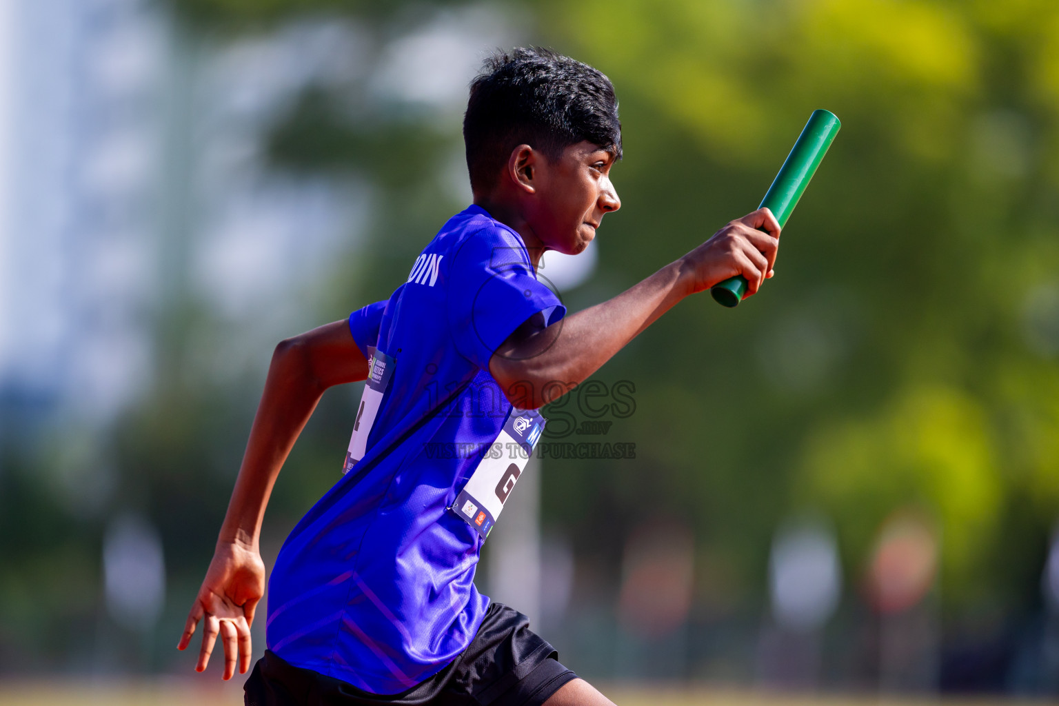 Day 6 of MWSC Interschool Athletics Championships 2024 held in Hulhumale Running Track, Hulhumale, Maldives on Thursday, 14th November 2024. Photos by: Nausham Waheed / Images.mv