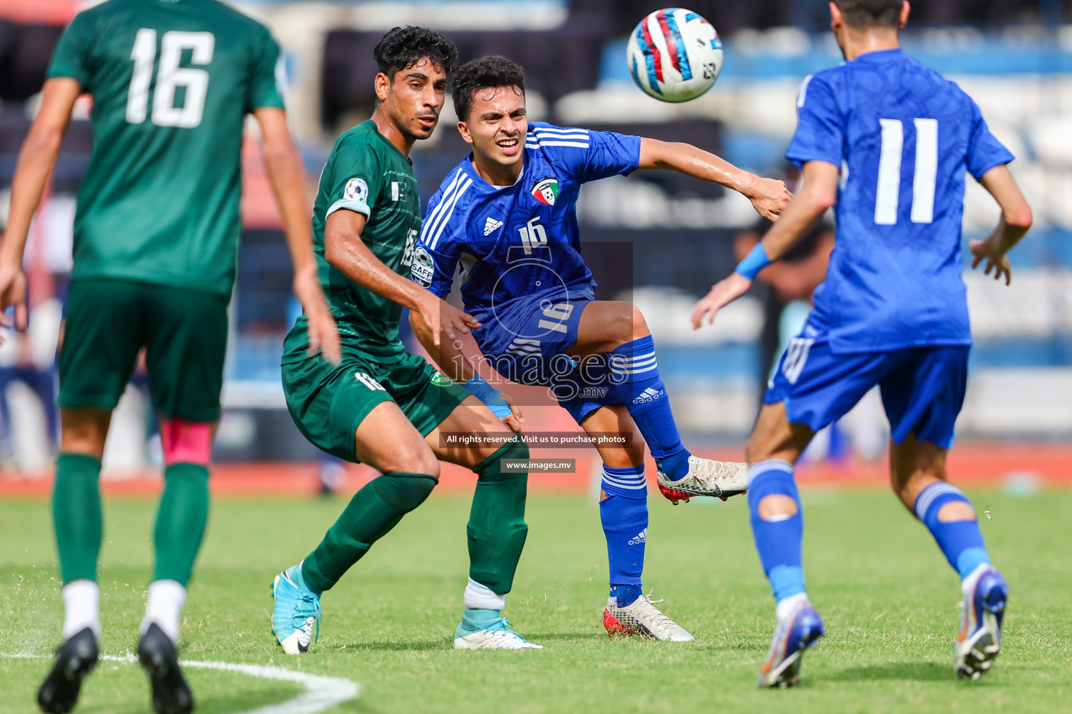 Pakistan vs Kuwait in SAFF Championship 2023 held in Sree Kanteerava Stadium, Bengaluru, India, on Saturday, 24th June 2023. Photos: Nausham Waheed, Hassan Simah / images.mv