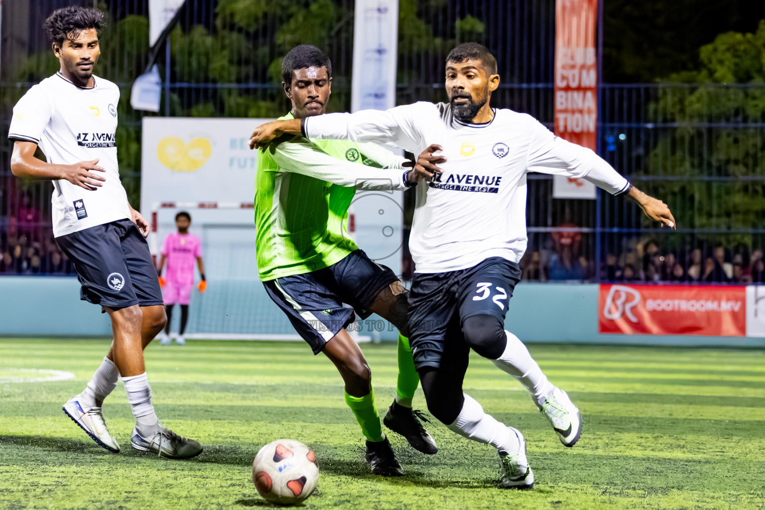 Fehendhoo vs Eydhafushi in Day 7 of Better in Baa Futsal Fiesta 2025 Men's division held in B. Eydhafushi, Maldives on Tuesday, 11th November 2025. Photos: Nausham Waheed / images.mv