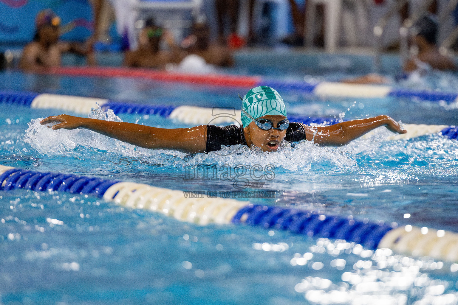 Day 4 of National Swimming Competition 2024 held in Hulhumale', Maldives on Monday, 16th December 2024. 
Photos: Hassan Simah / images.mv