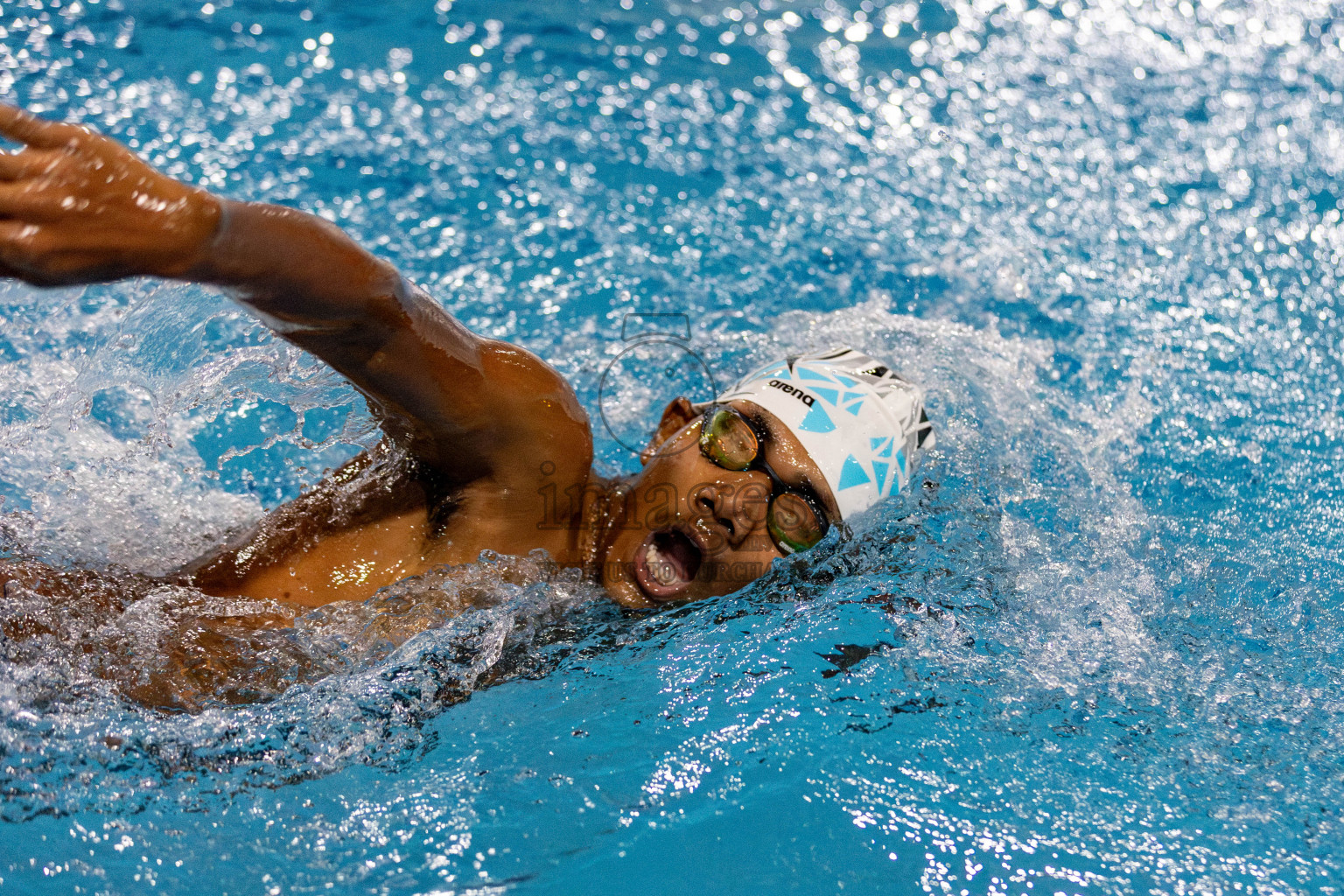 Day 2 of National Swimming Competition 2024 held in Hulhumale', Maldives on Saturday, 14th December 2024. Photos: Hassan Simah / images.mv